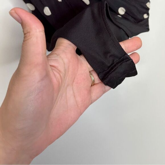 Lovers + Friends Bodysuit Evan Cami Polka-dot Size XS in Black - Picture 9 of 10